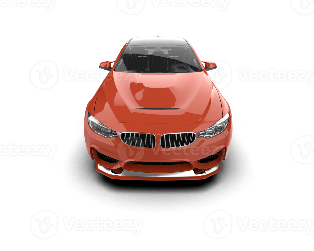 Realistic sport car isolated on background. 3d rendering - illustration png