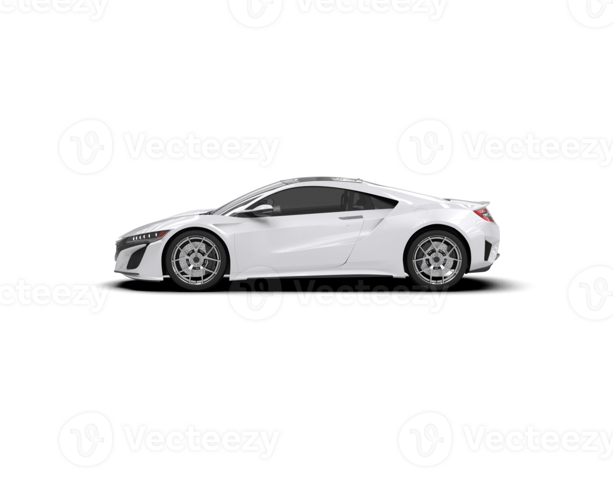 Realistic sport car isolated on background. 3d rendering - illustration png