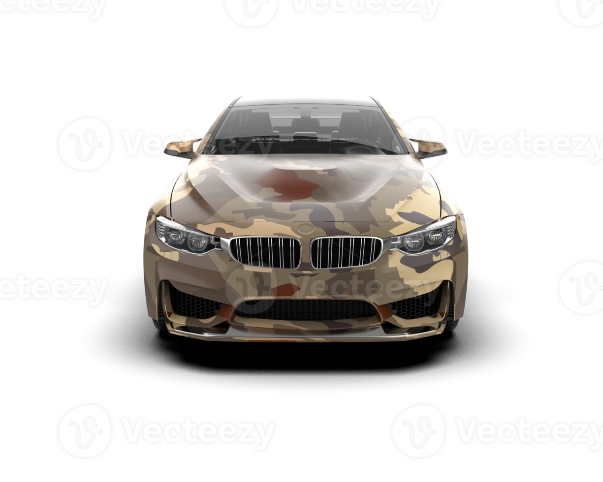 Realistic sport car isolated on background. 3d rendering - illustration png