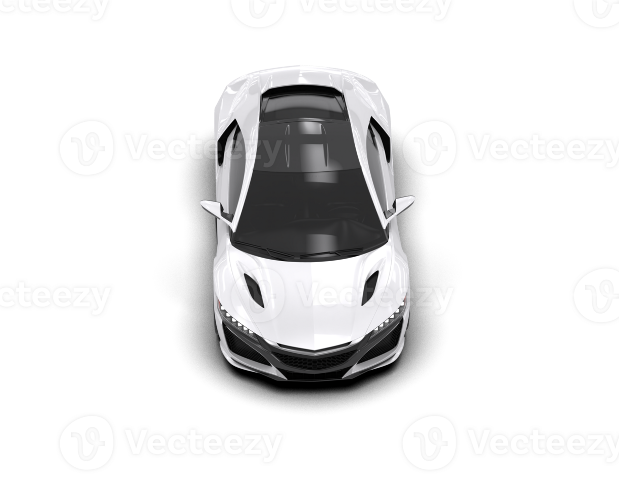 Realistic sport car isolated on background. 3d rendering - illustration png