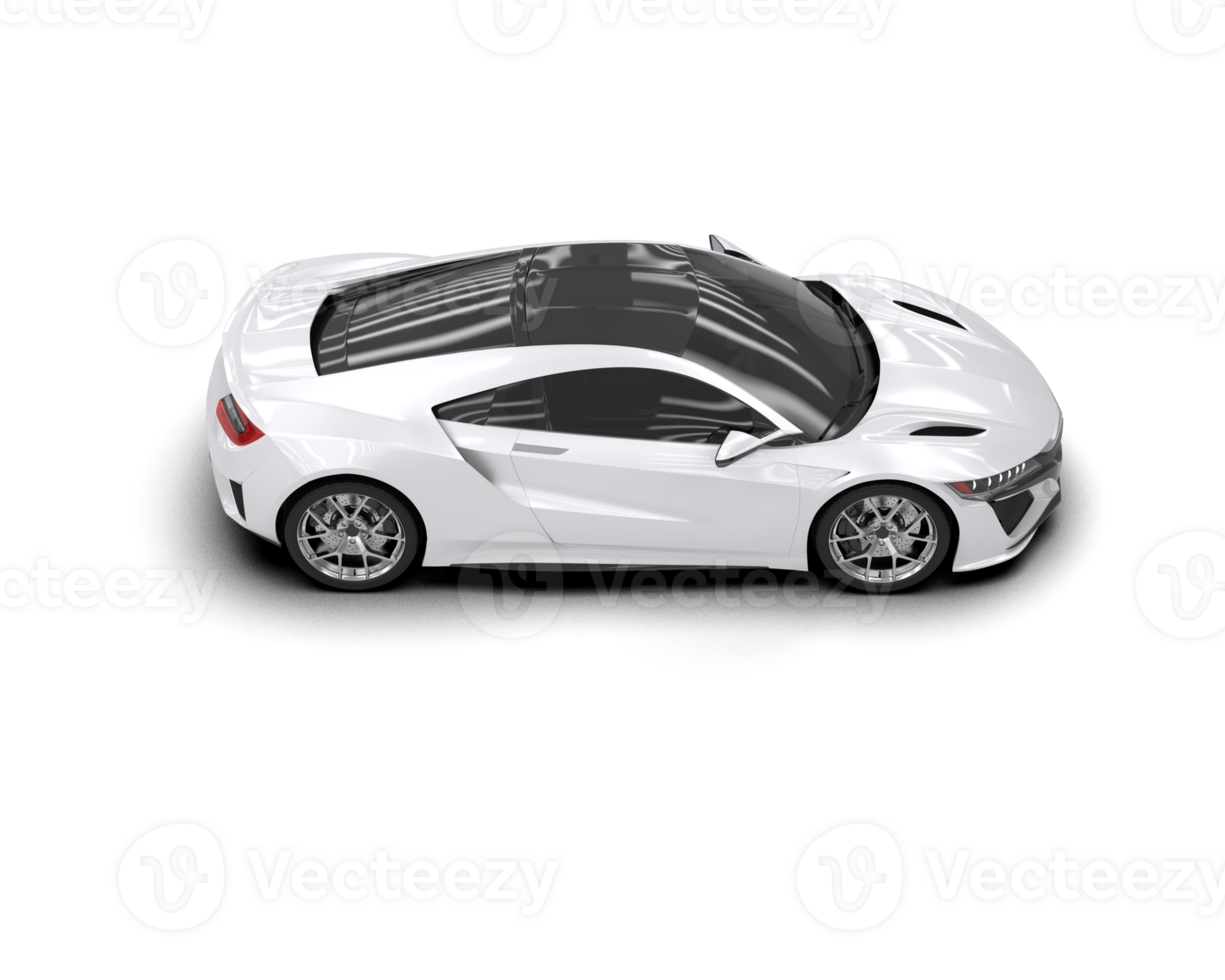 Realistic sport car isolated on background. 3d rendering - illustration png
