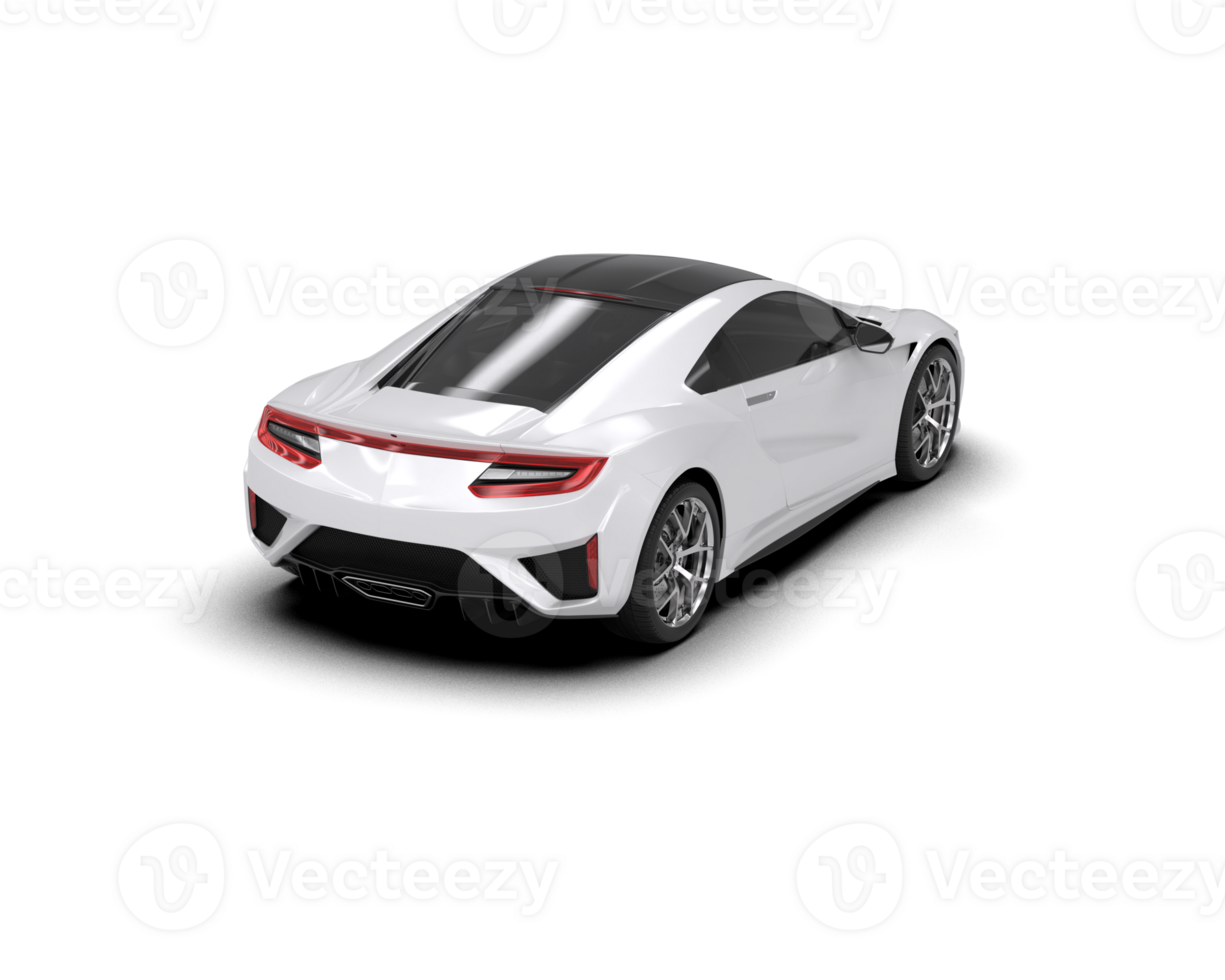 Realistic sport car isolated on background. 3d rendering - illustration png