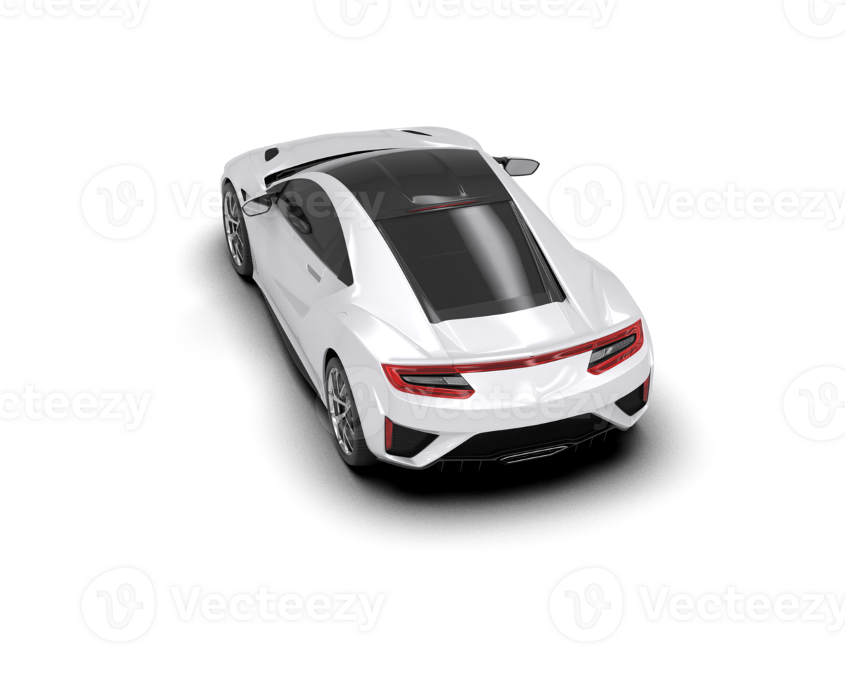 Realistic sport car isolated on background. 3d rendering - illustration png