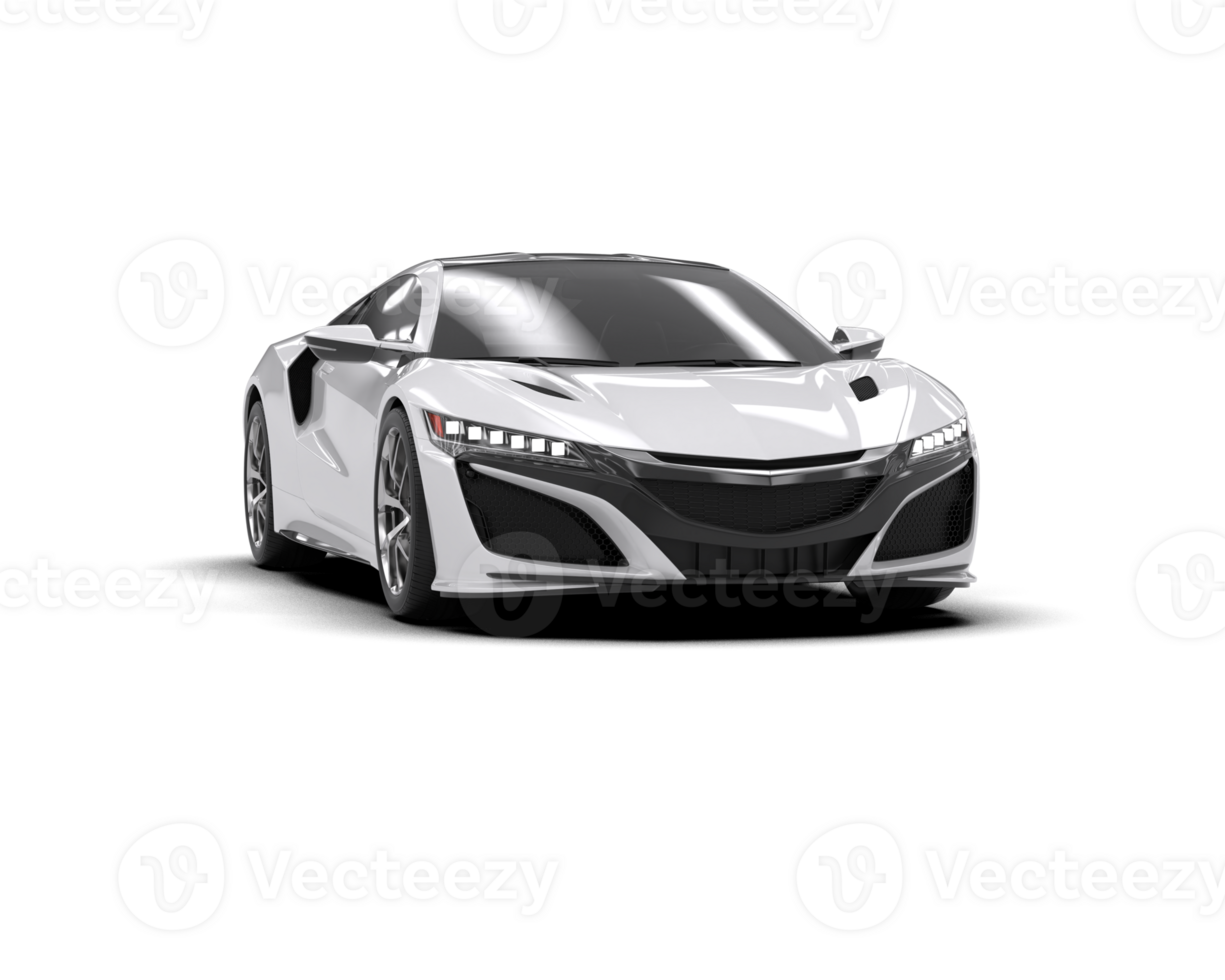 Realistic sport car isolated on background. 3d rendering - illustration png