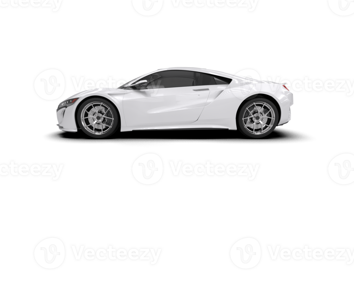 Realistic sport car isolated on background. 3d rendering - illustration png