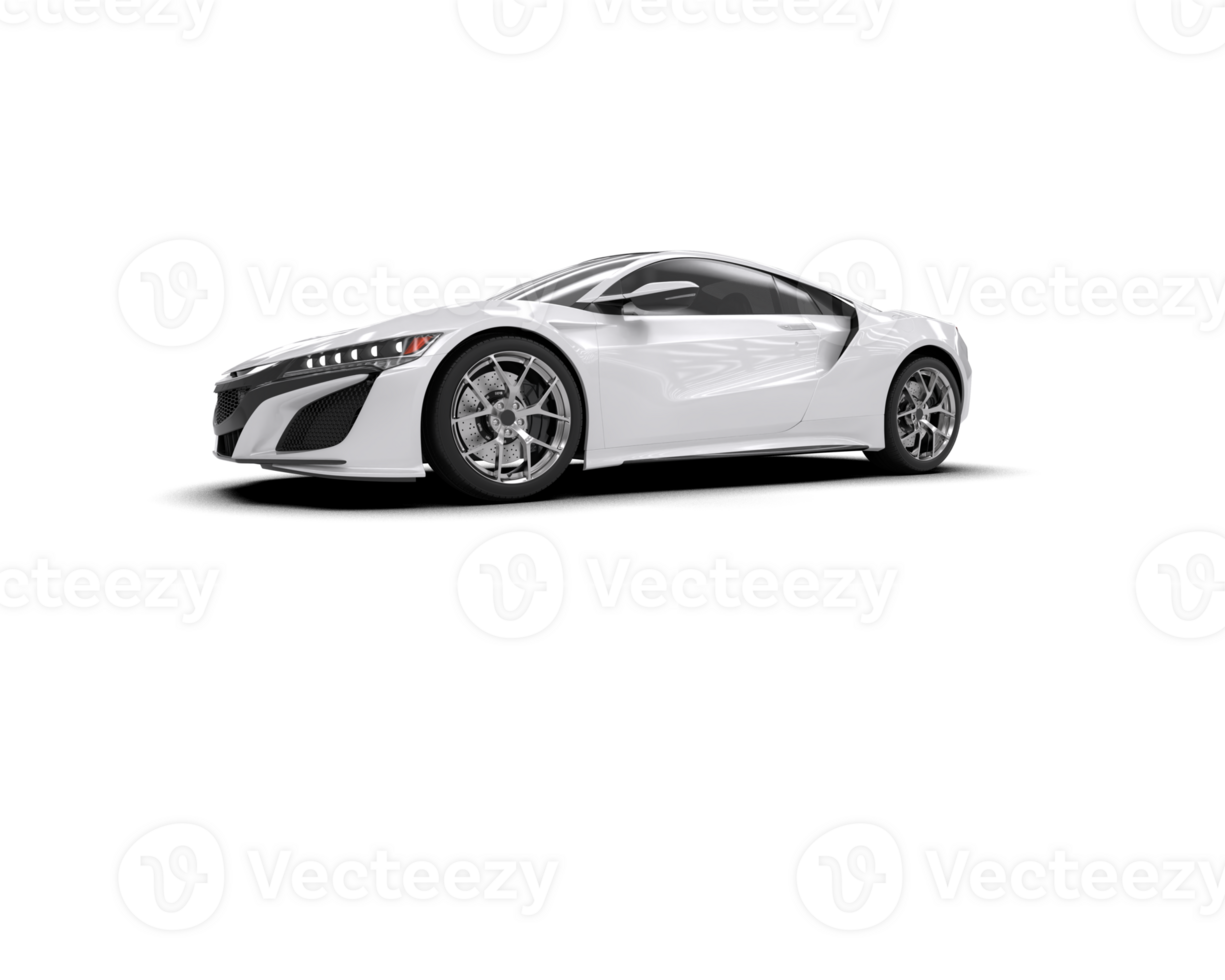 Realistic sport car isolated on background. 3d rendering - illustration png
