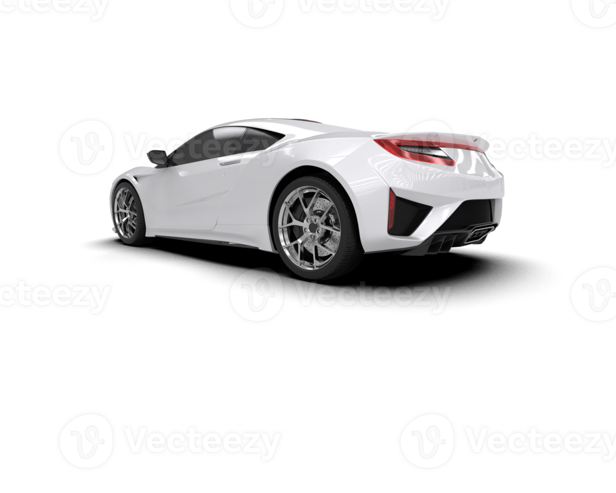 Realistic sport car isolated on background. 3d rendering - illustration png