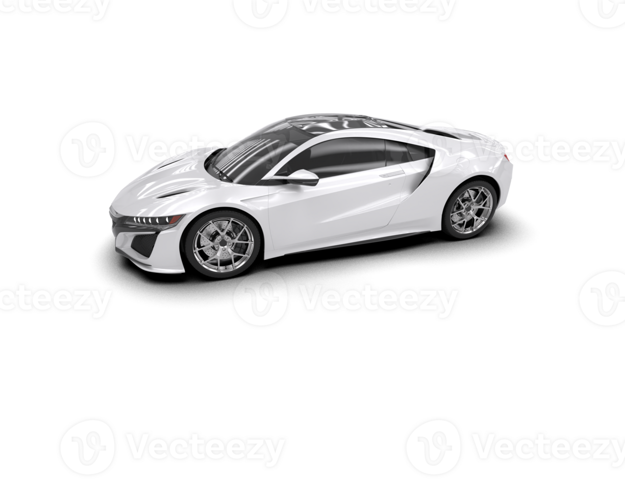 Realistic sport car isolated on background. 3d rendering - illustration png