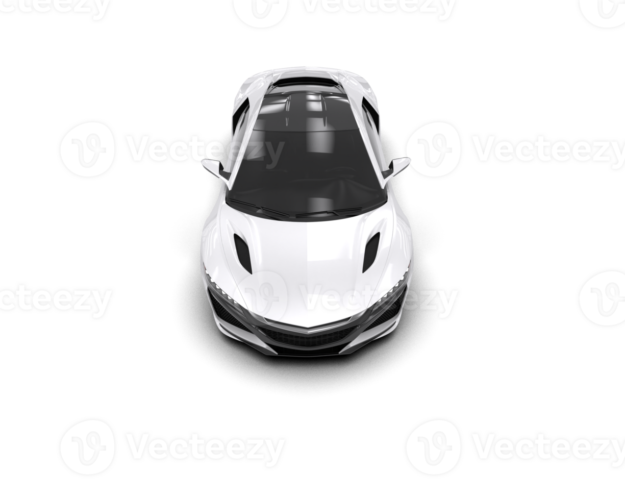 Realistic sport car isolated on background. 3d rendering - illustration png