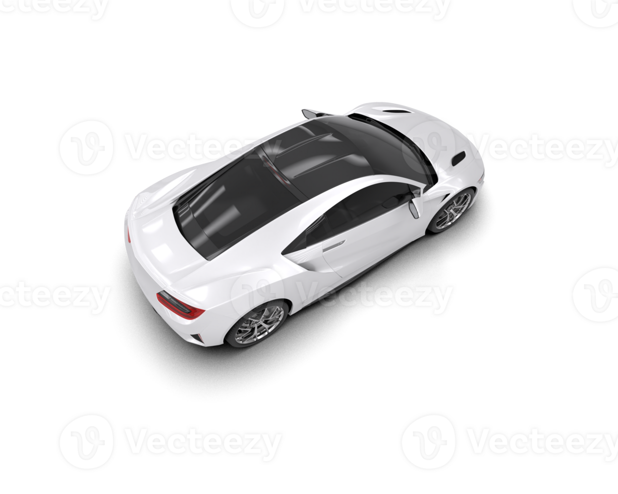 Realistic sport car isolated on background. 3d rendering - illustration png