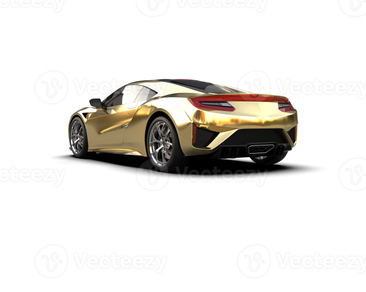 Realistic sport car isolated on background. 3d rendering - illustration png