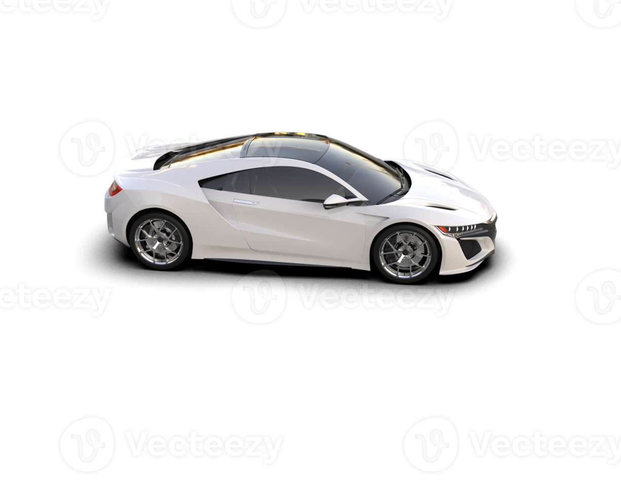 Realistic sport car isolated on background. 3d rendering - illustration png