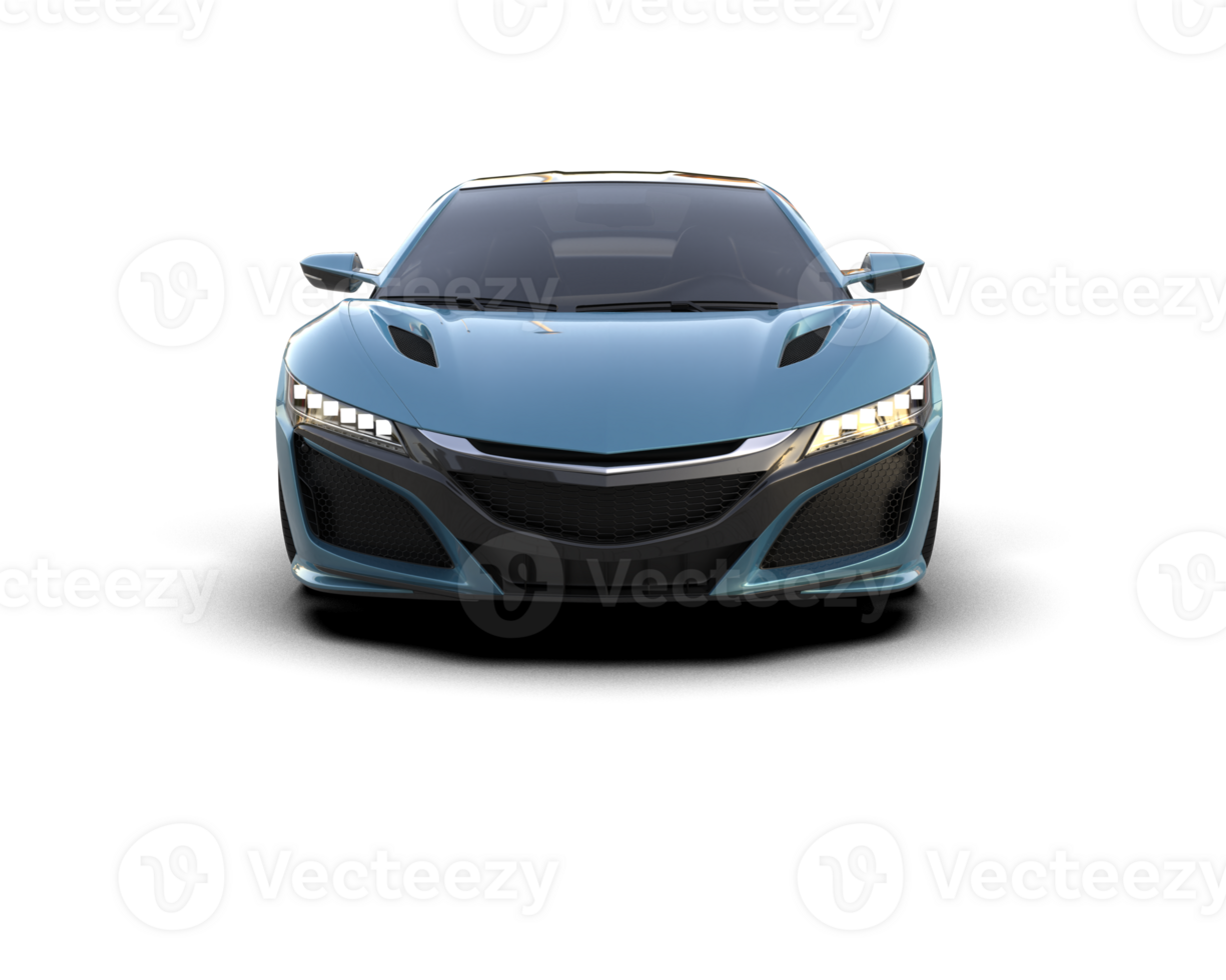 Realistic sport car isolated on background. 3d rendering - illustration png