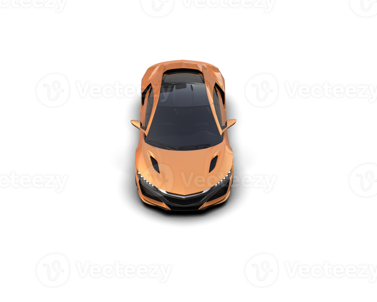 Realistic sport car isolated on background. 3d rendering - illustration png