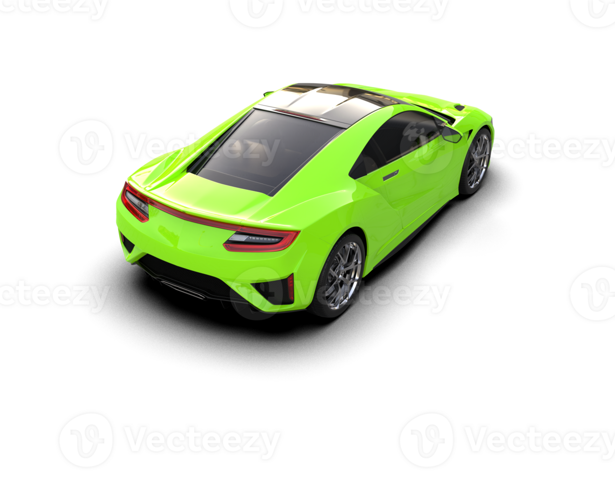 Realistic sport car isolated on background. 3d rendering - illustration png