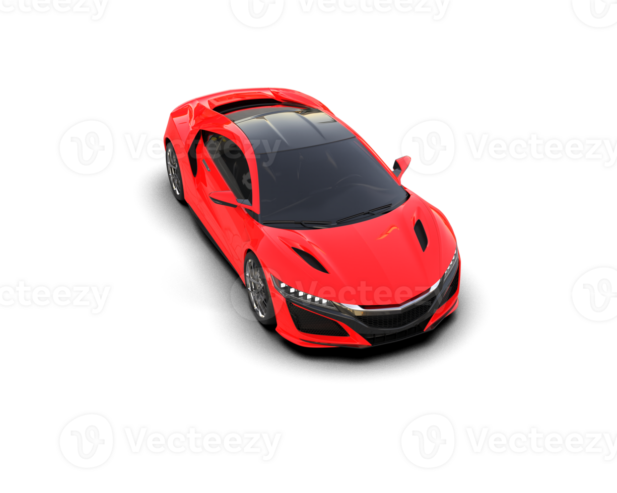 Realistic sport car isolated on background. 3d rendering - illustration png