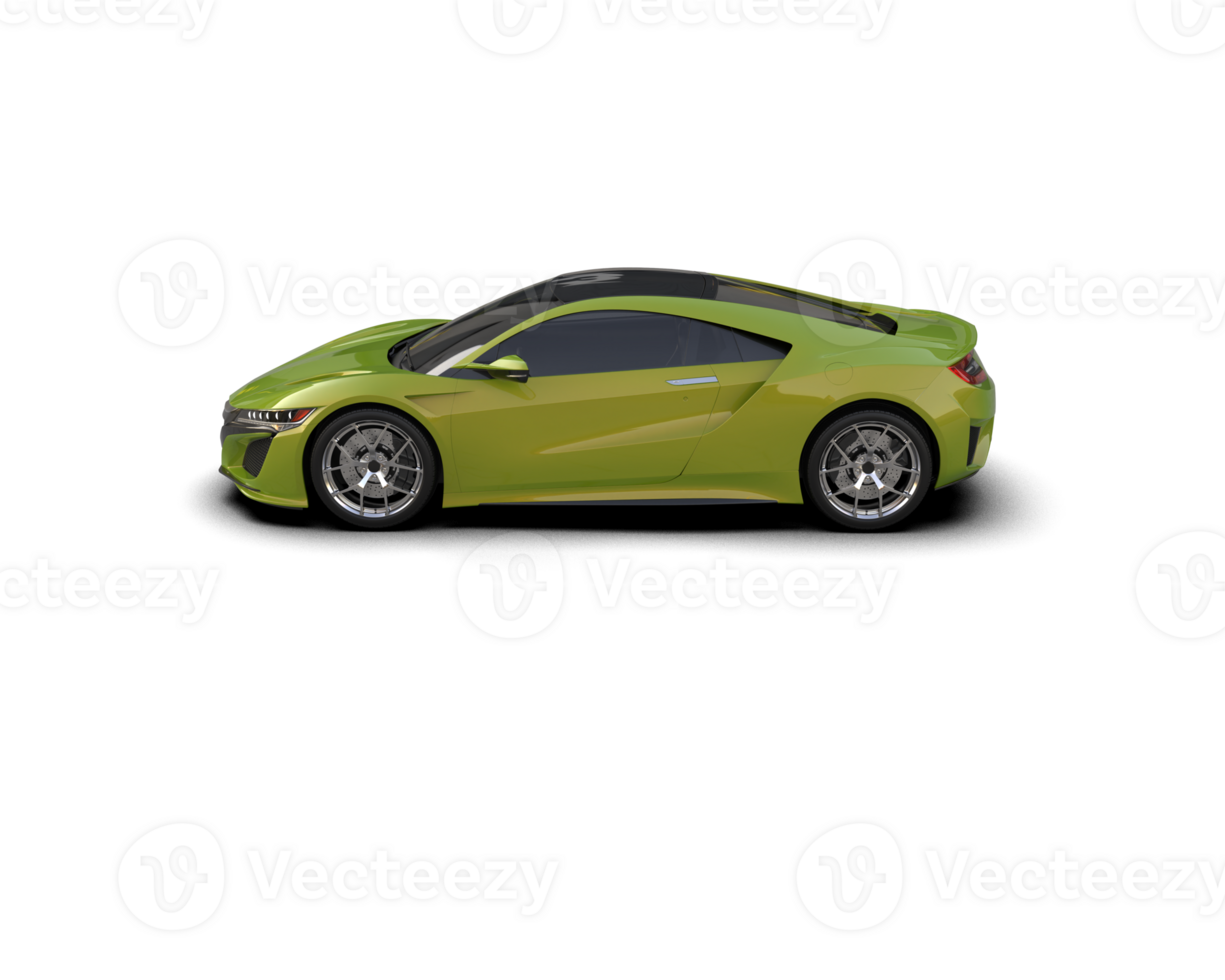 Realistic sport car isolated on background. 3d rendering - illustration png