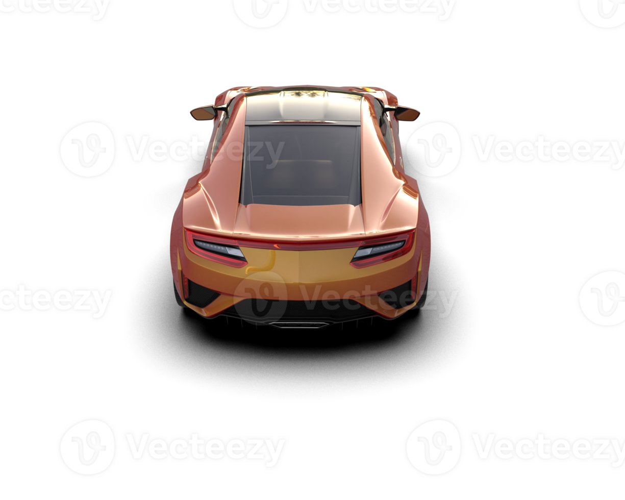 Realistic sport car isolated on background. 3d rendering - illustration png