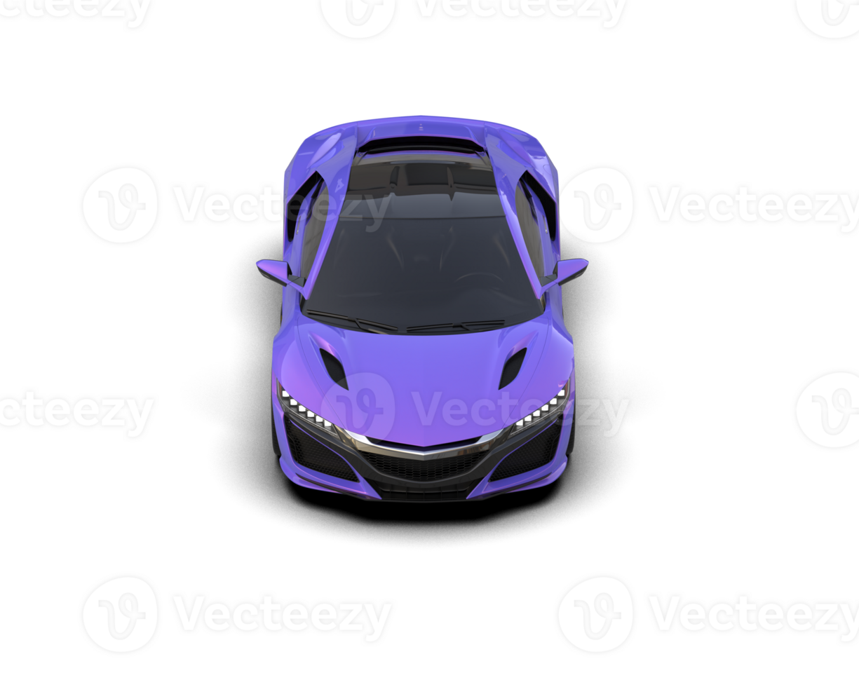 Realistic sport car isolated on background. 3d rendering - illustration png