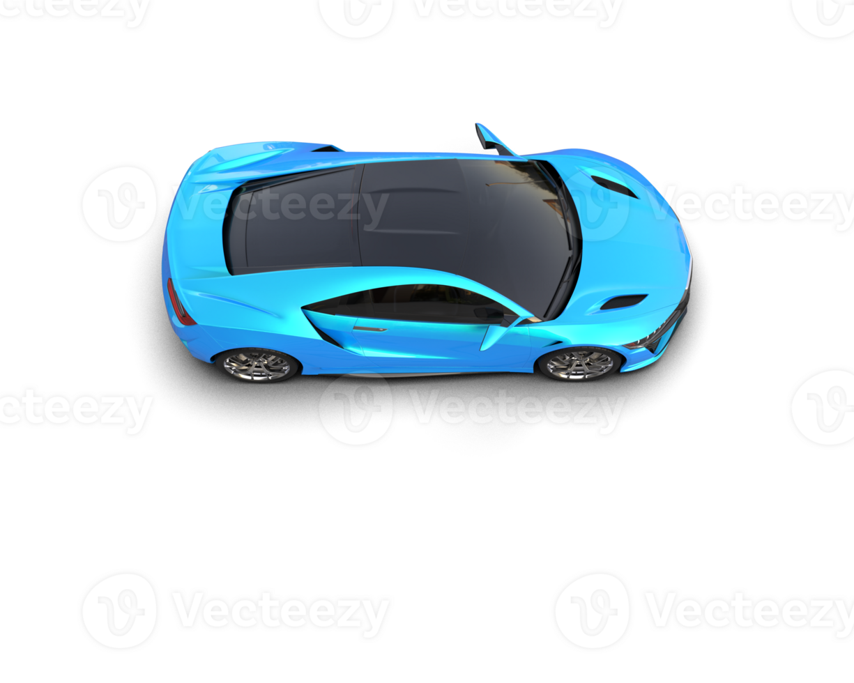 Realistic sport car isolated on background. 3d rendering - illustration png