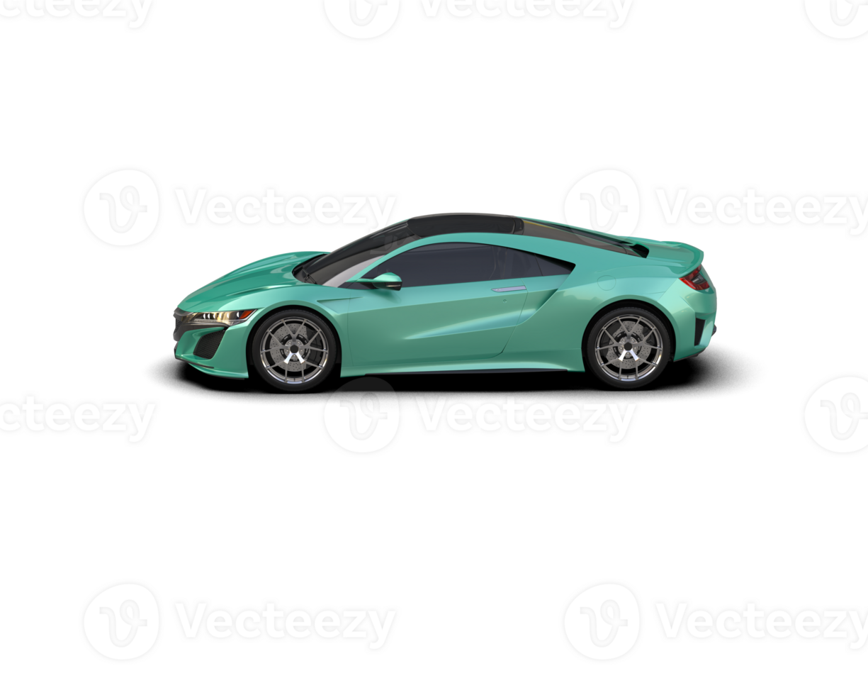 Realistic sport car isolated on background. 3d rendering - illustration png