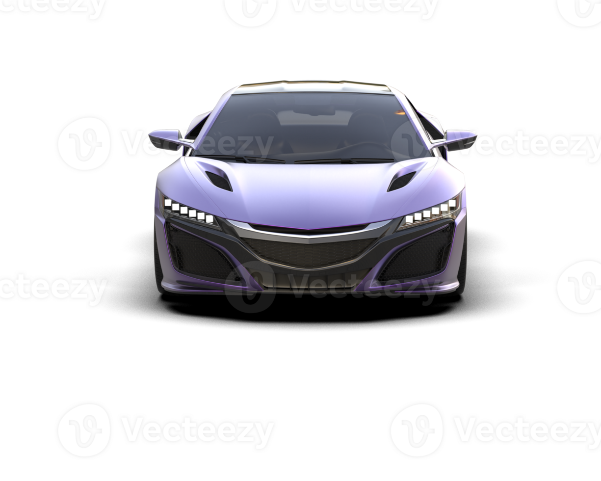 Realistic sport car isolated on background. 3d rendering - illustration png