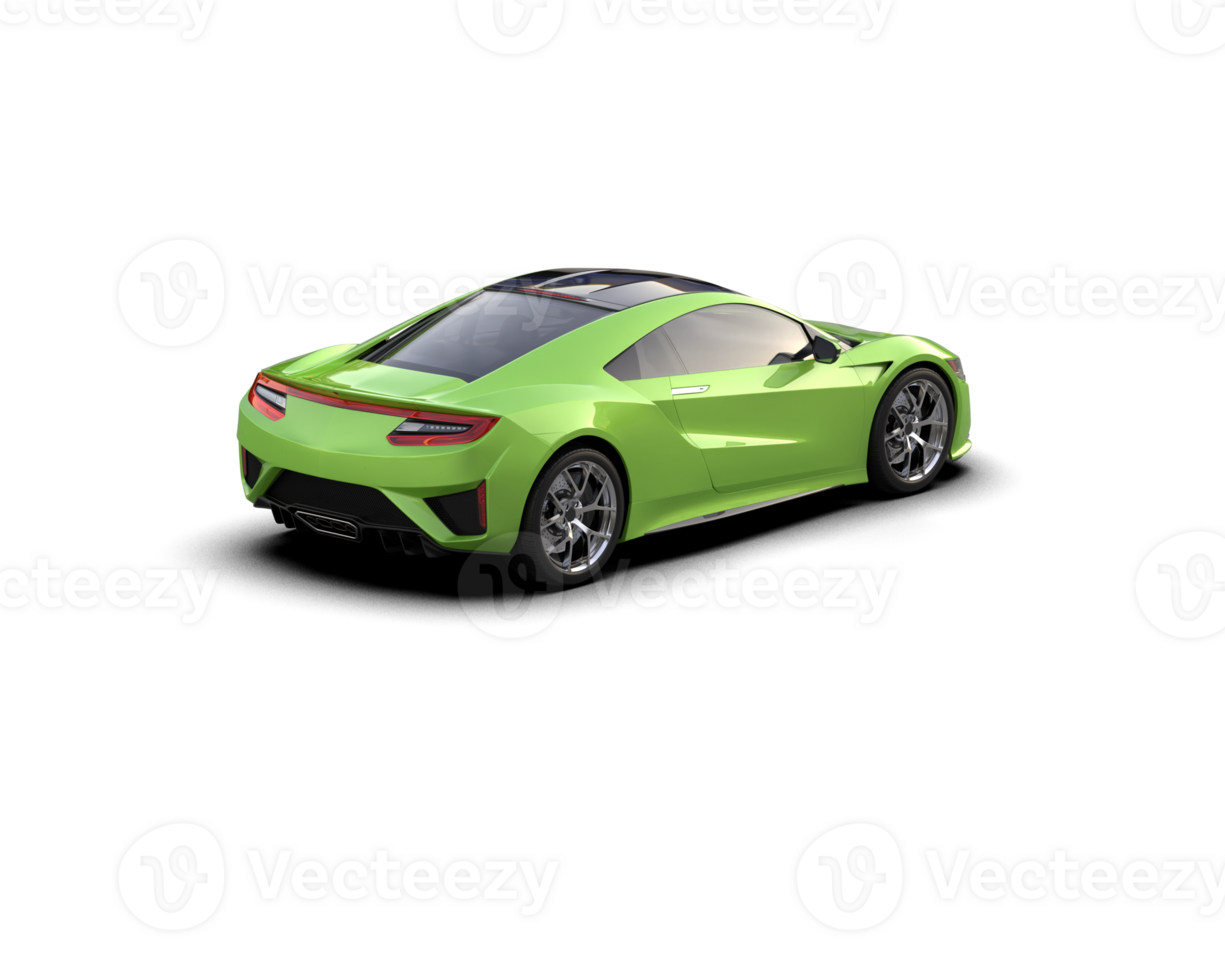 Realistic sport car isolated on background. 3d rendering - illustration png