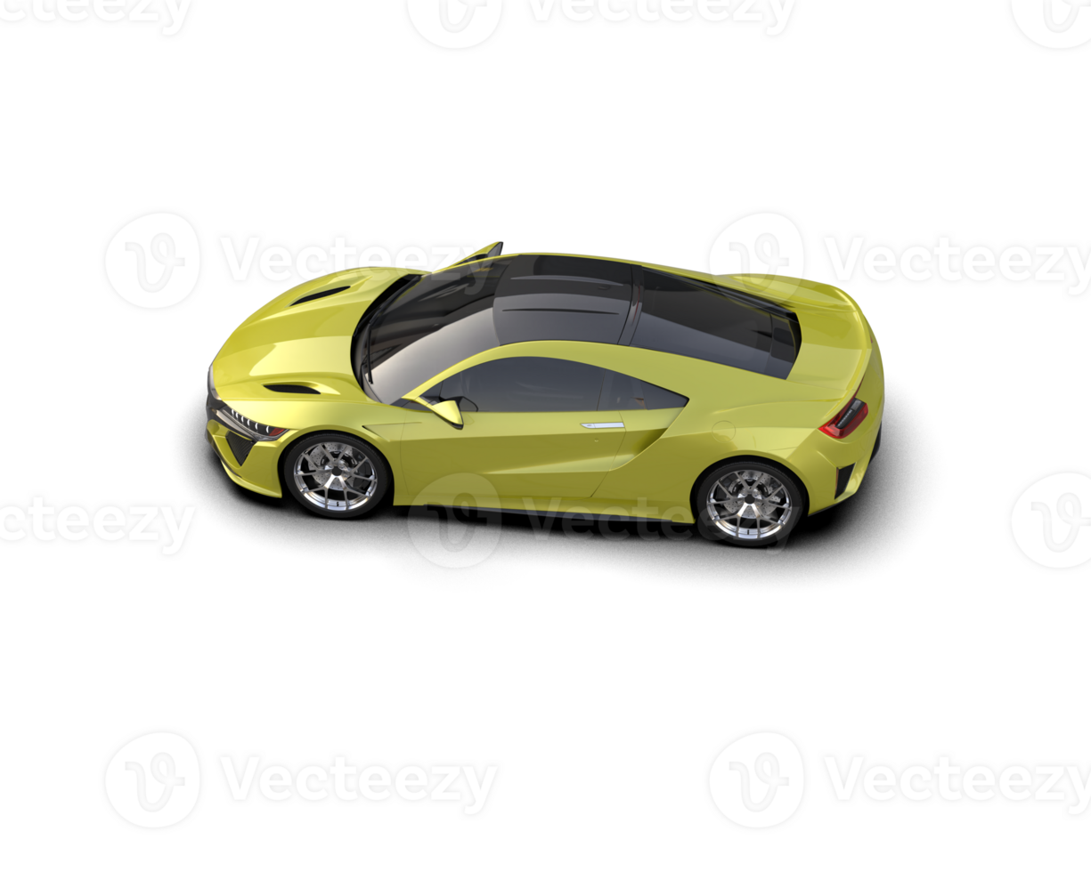 Realistic sport car isolated on background. 3d rendering - illustration png