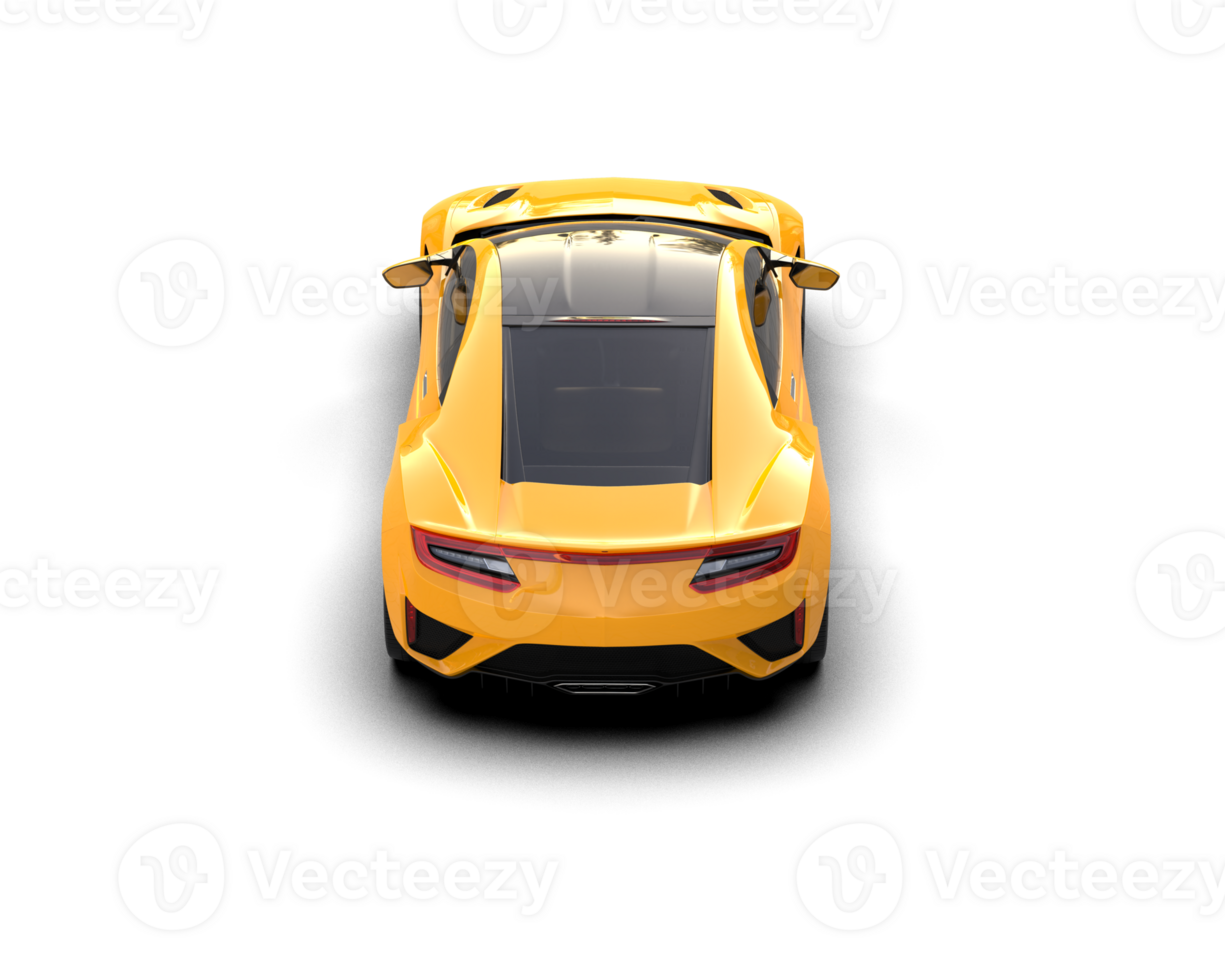 Realistic sport car isolated on background. 3d rendering - illustration png