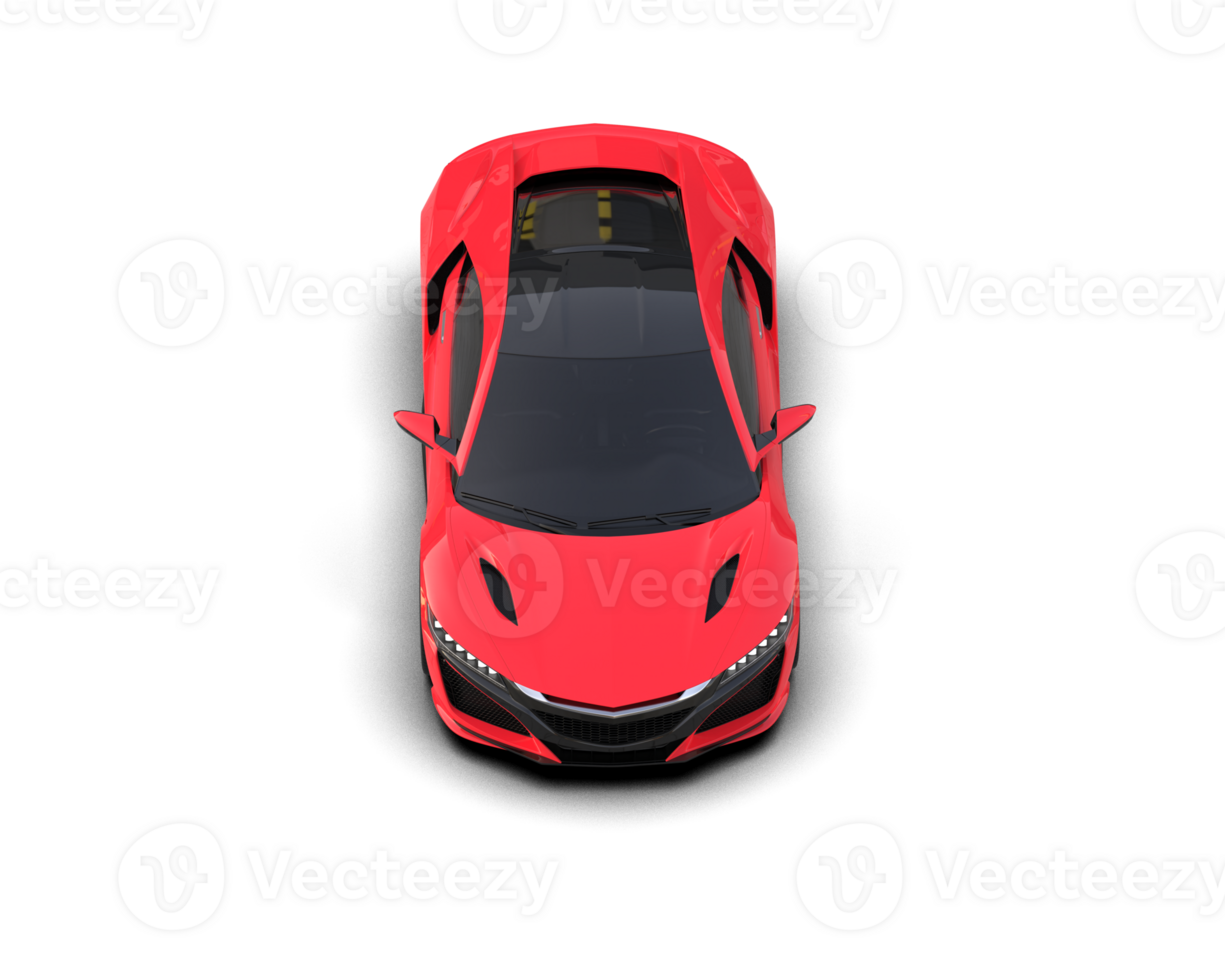 Realistic sport car isolated on background. 3d rendering - illustration png