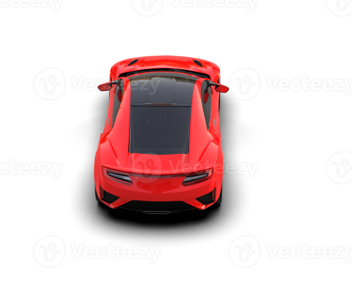 Realistic sport car isolated on background. 3d rendering - illustration png