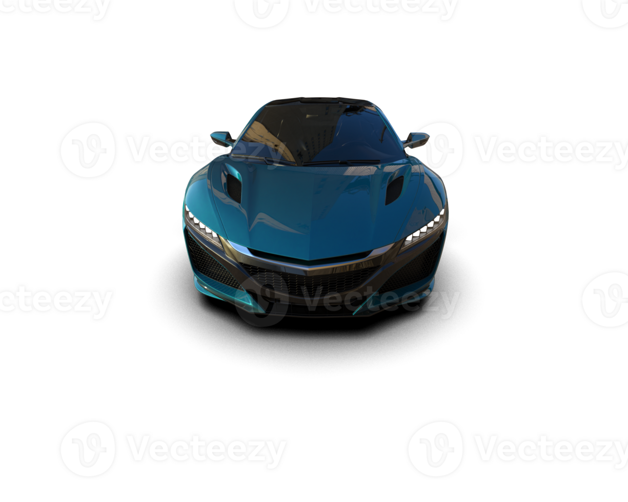 Realistic sport car isolated on background. 3d rendering - illustration png