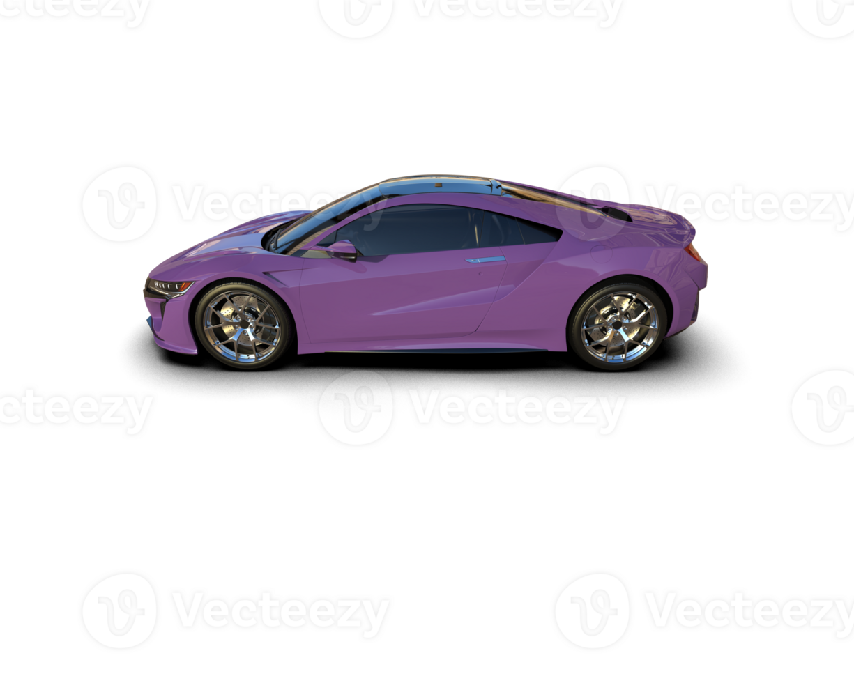 Realistic sport car isolated on background. 3d rendering - illustration png