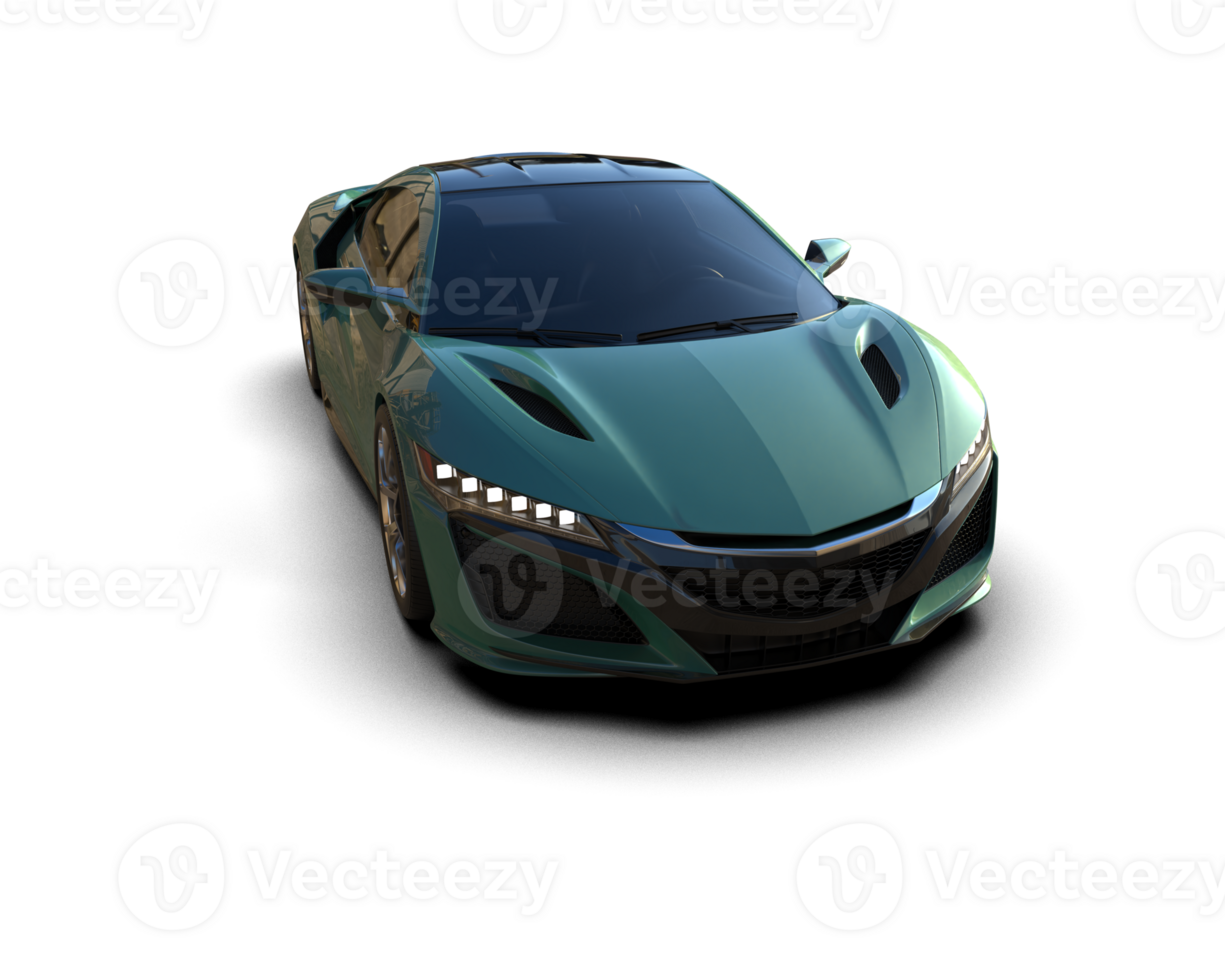 Realistic sport car isolated on background. 3d rendering - illustration png