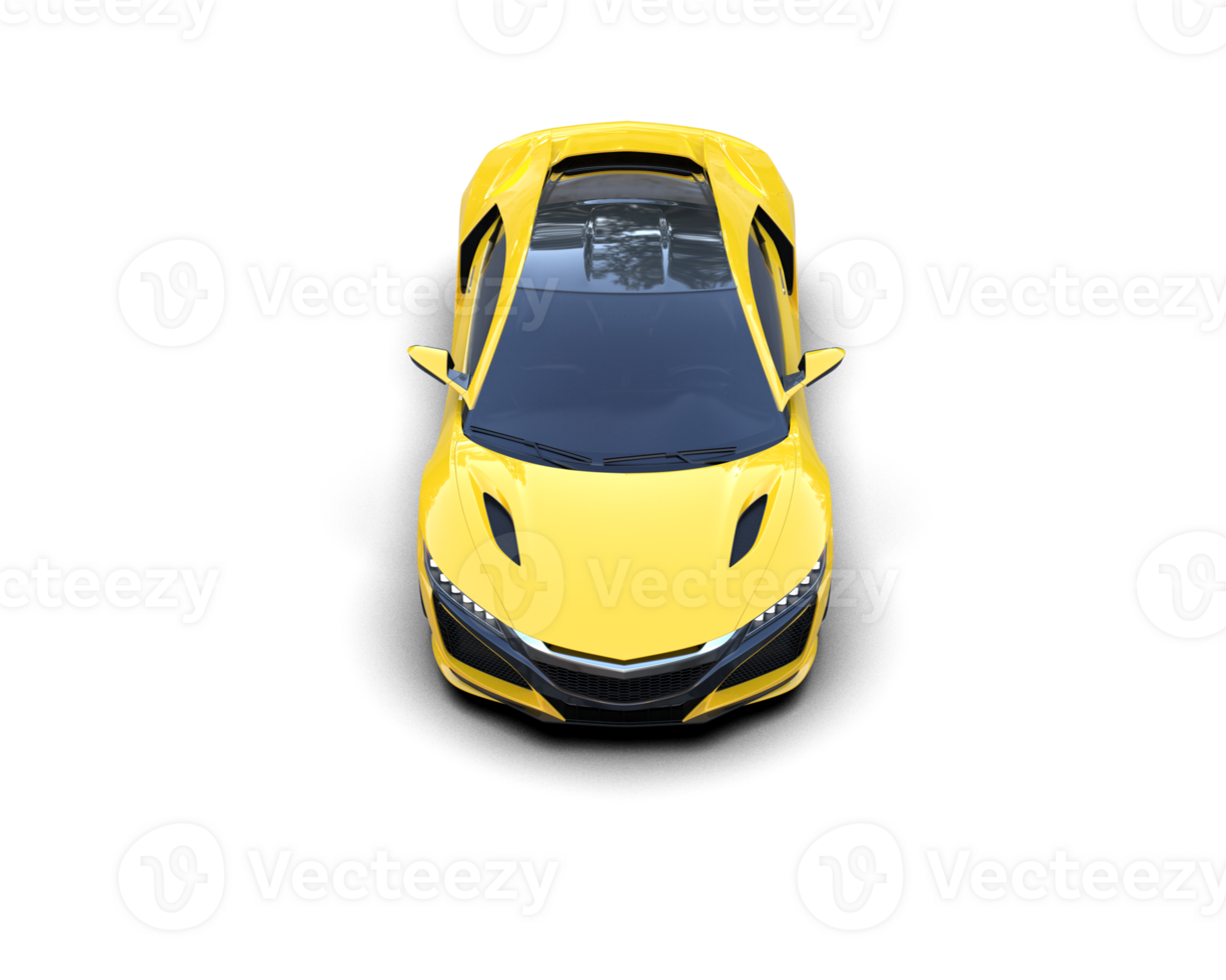 Realistic sport car isolated on background. 3d rendering - illustration png
