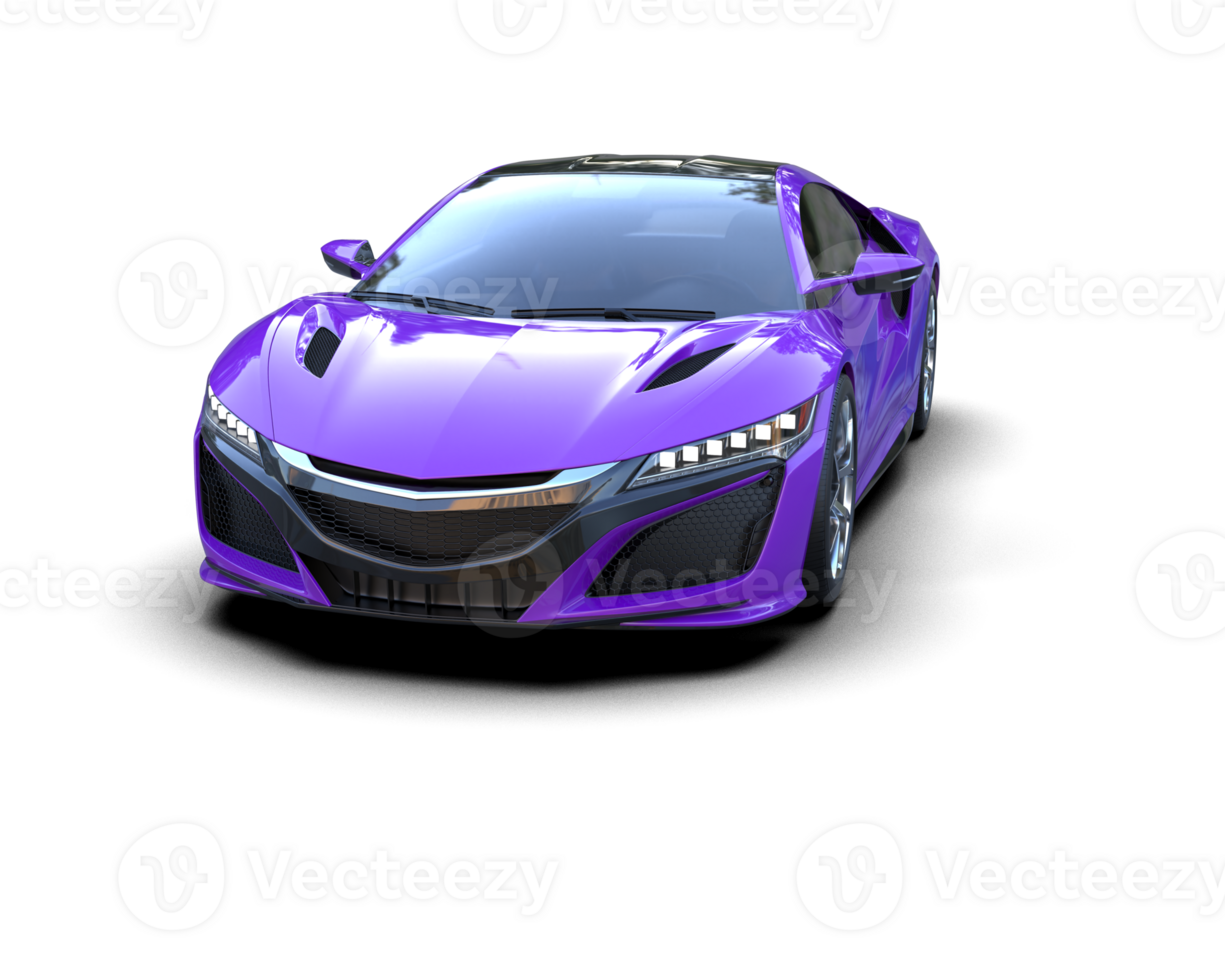 Realistic sport car isolated on background. 3d rendering - illustration png