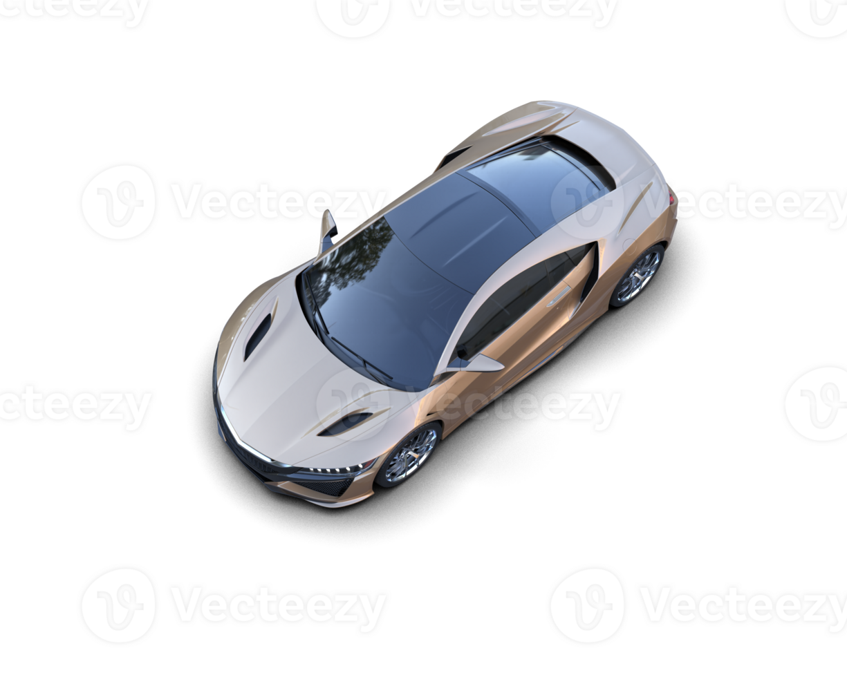 Realistic sport car isolated on background. 3d rendering - illustration png