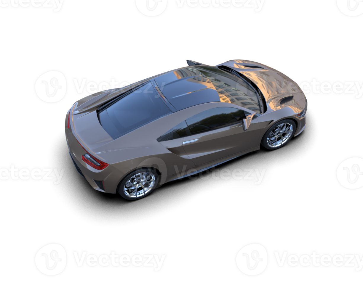 Realistic sport car isolated on background. 3d rendering - illustration png