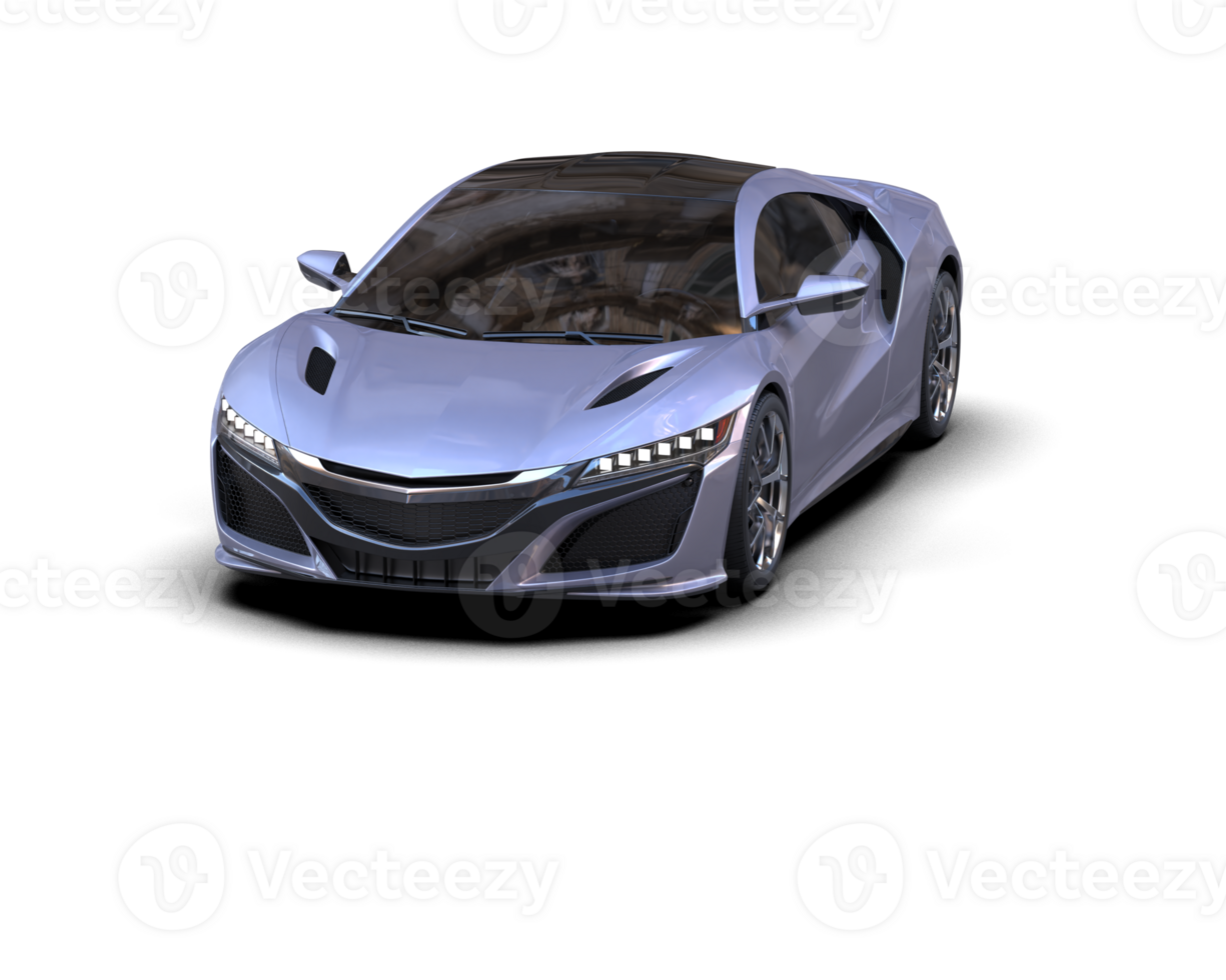 Realistic sport car isolated on background. 3d rendering - illustration png