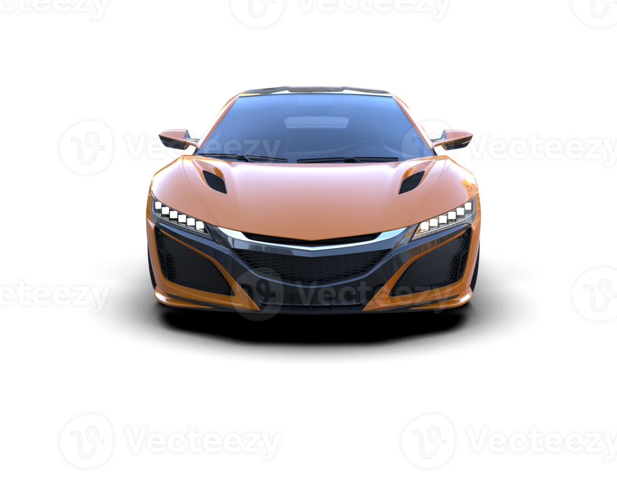 Realistic sport car isolated on background. 3d rendering - illustration png