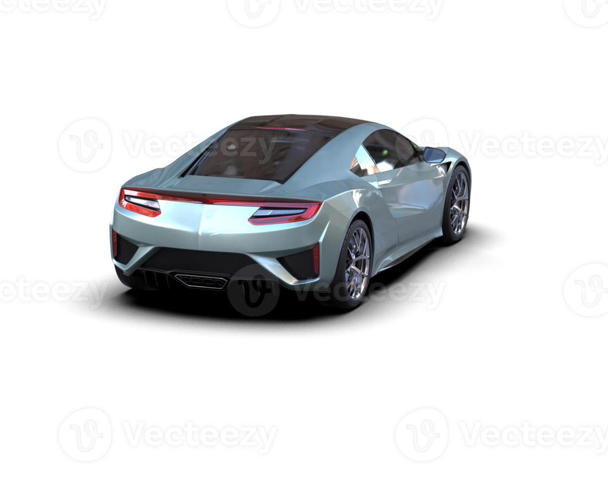 Realistic sport car isolated on background. 3d rendering - illustration png