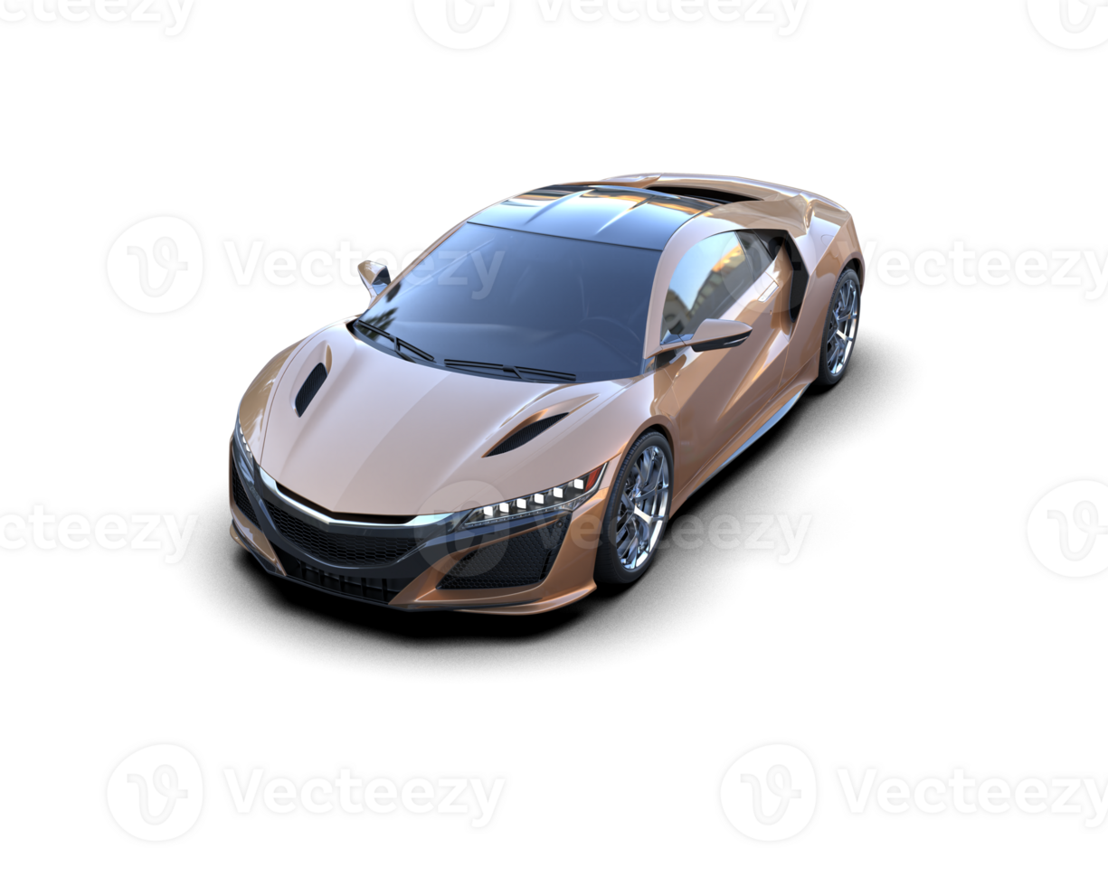 Realistic sport car isolated on background. 3d rendering - illustration png