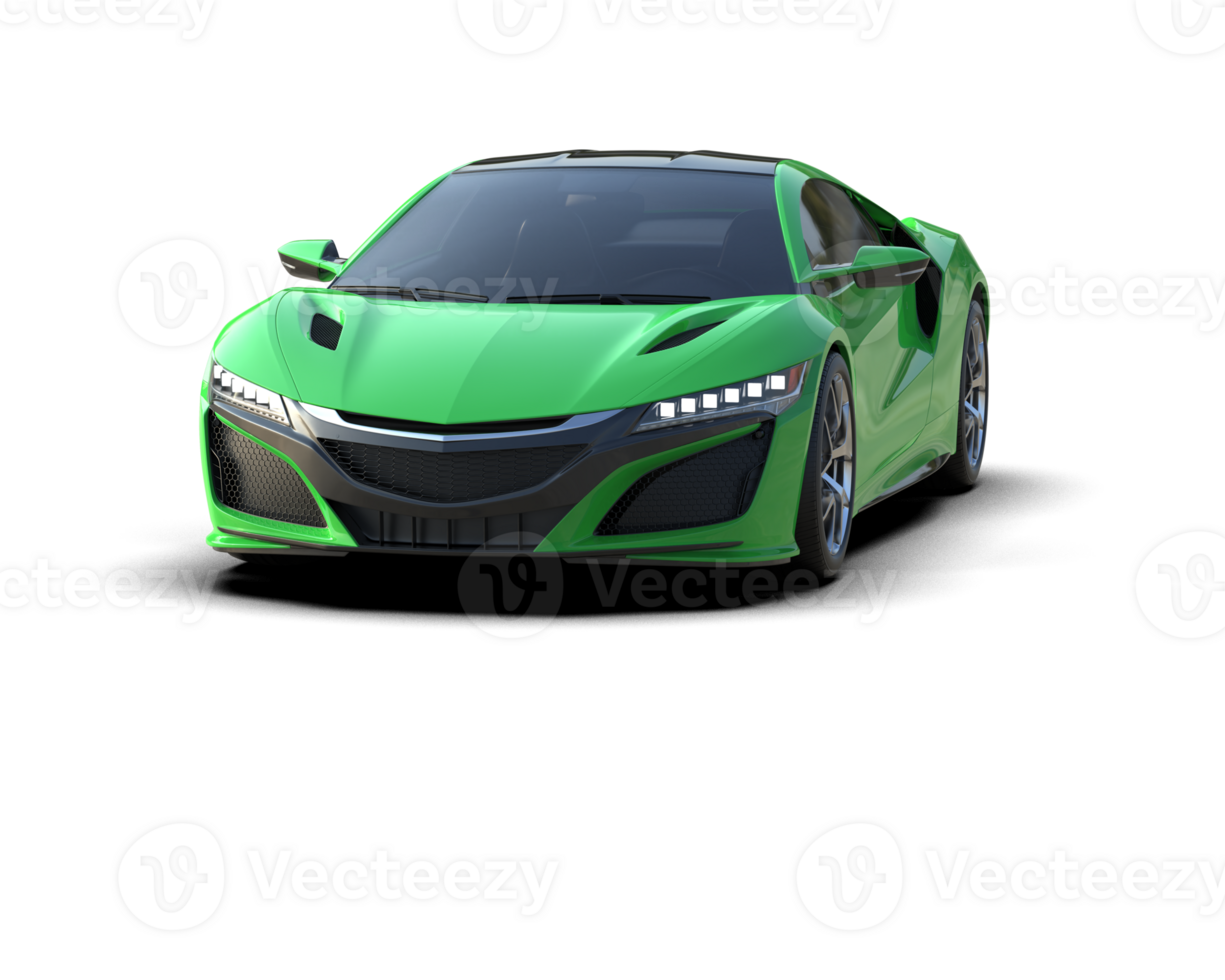 Realistic sport car isolated on background. 3d rendering - illustration png