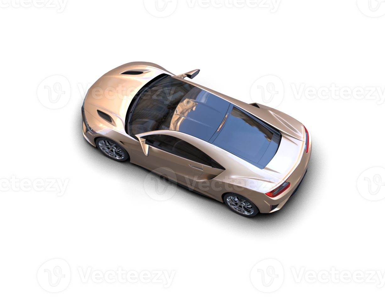 Realistic sport car isolated on background. 3d rendering - illustration png