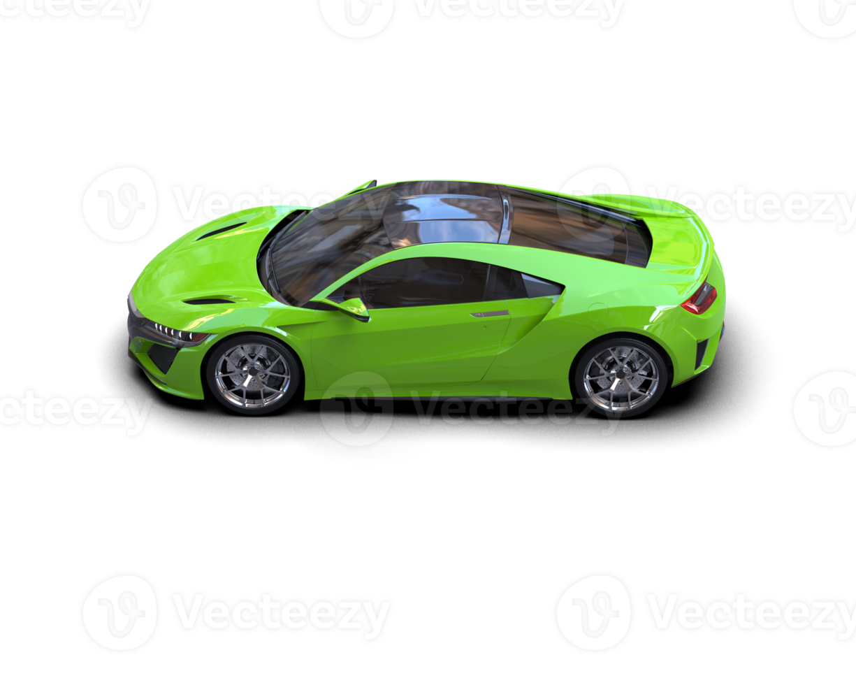 Realistic sport car isolated on background. 3d rendering - illustration png