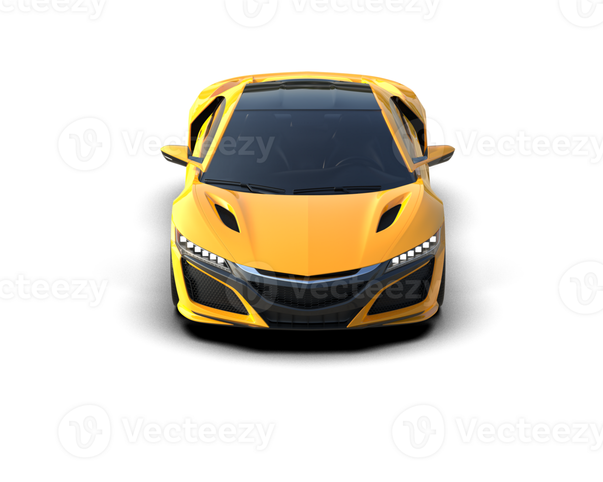 Realistic sport car isolated on background. 3d rendering - illustration png
