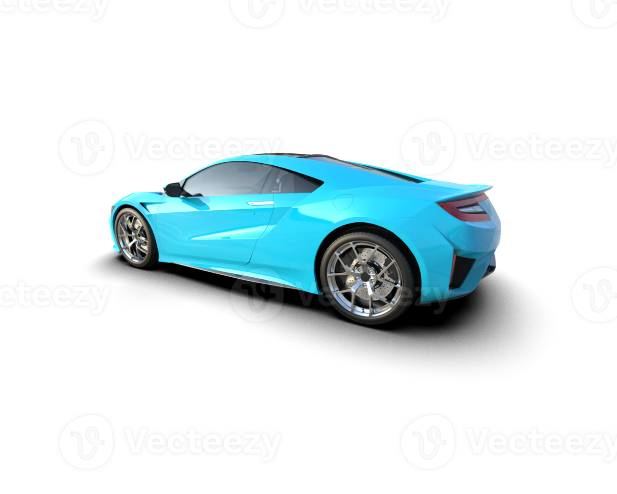Realistic sport car isolated on background. 3d rendering - illustration png