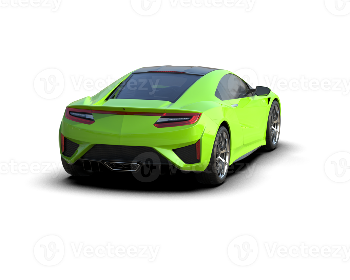 Realistic sport car isolated on background. 3d rendering - illustration png