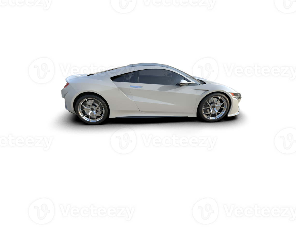Realistic sport car isolated on background. 3d rendering - illustration png