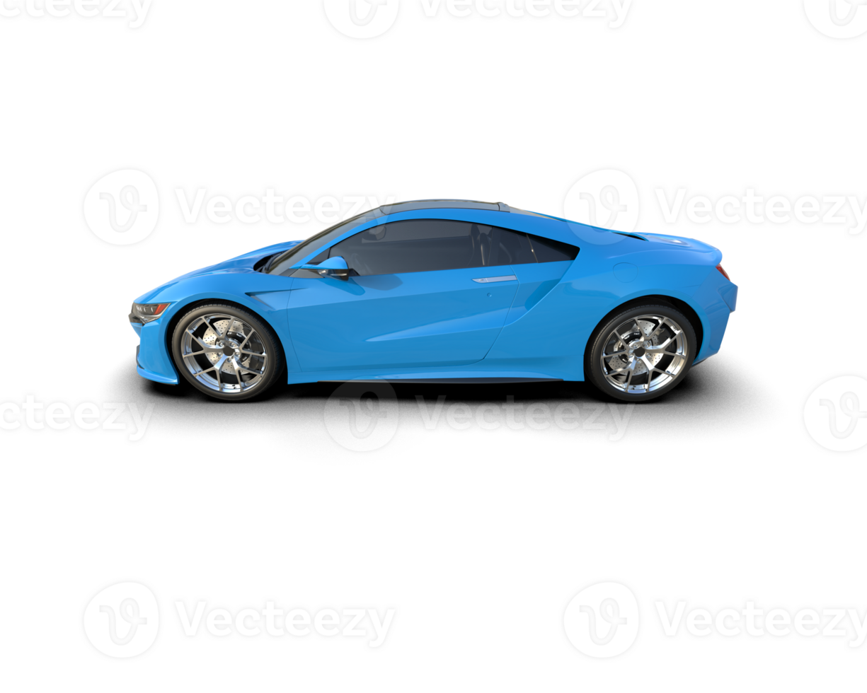 Realistic sport car isolated on background. 3d rendering - illustration png